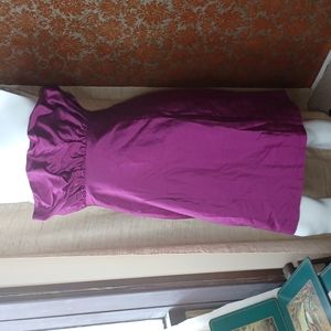 Strapless silk dress by Canadian designer‎ Pam Chorle on Queen st West Toronto L